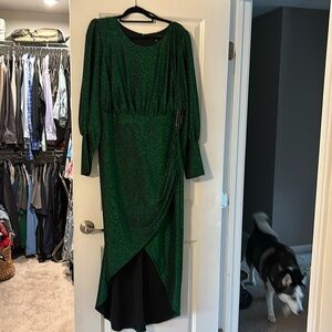 Green sparkly ELOQUII dress. Perfect for The Holidays! Never worn! Size 18.